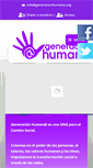 Mobile Screenshot of generacionhumana.org